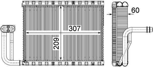 Mahle Air Con Evaporator AE104000P [PM2159066]