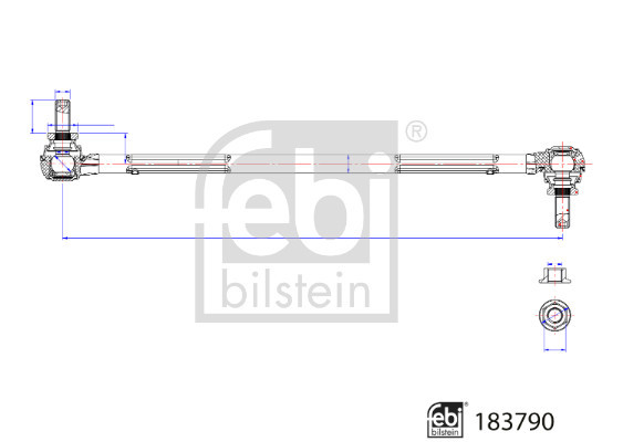 Febi Anti Roll Bar Link Front Left or Right 183790 [PM2144332]