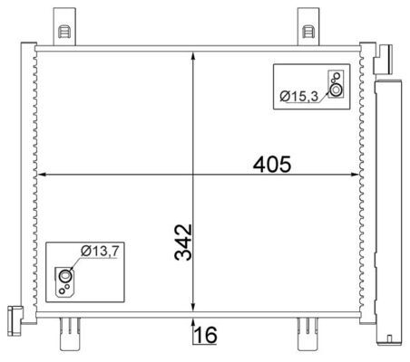 Mahle Air Con Condenser AC747000S [PM1639668]