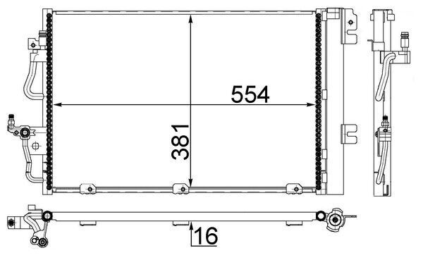 Mahle Air Con Condenser AC377001S [PM897524]