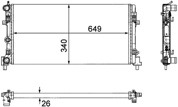 Mahle Radiator CR1096000P [PM595251]