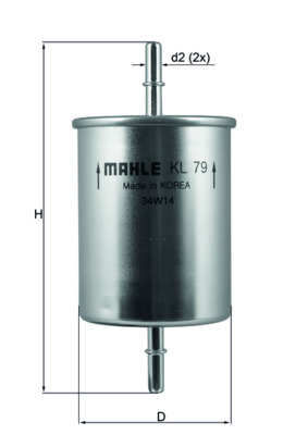 Mahle Fuel Filter KL79 [PM344281]
