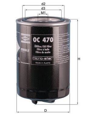 Mahle Oil Filter OC470 [PM343251]