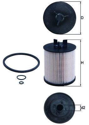 Mahle Fuel Filter KX86/1D [PM294597]