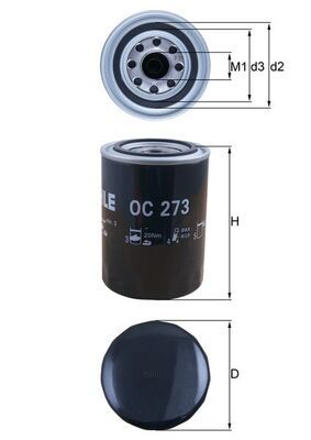 Mahle Oil Filter OC273 [PM293674]