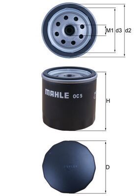 Mahle Oil Filter OC5 [PM293488]