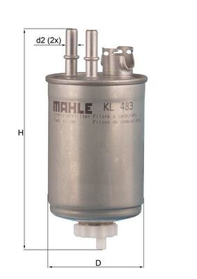 Mahle Fuel Filter KL483 [PM293416]