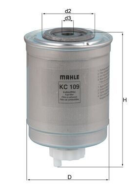 Mahle Fuel Filter KC109 [PM293360]