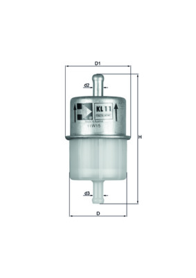 Mahle Fuel Filter KL11OF [PM293290]