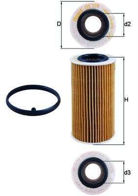 Mahle Oil Filter OX379D [PM292589]