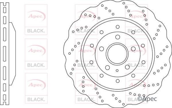 Apec Black DSK3286B