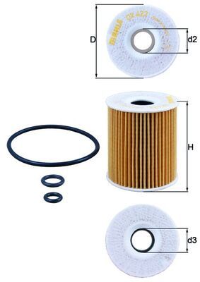 Mahle Oil Filter OX422D [PM405239]