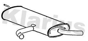 Klarius Exhaust Back / Rear Box SE226M [PM2345889]