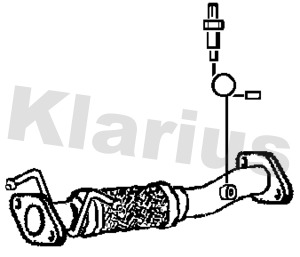 Klarius Exhaust Pipe Front 302151 [PM2335460]