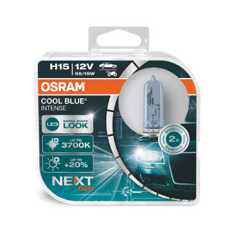 Osram 64176CBN-HCB Cool Blue Intense H15 12v 55/15w X2