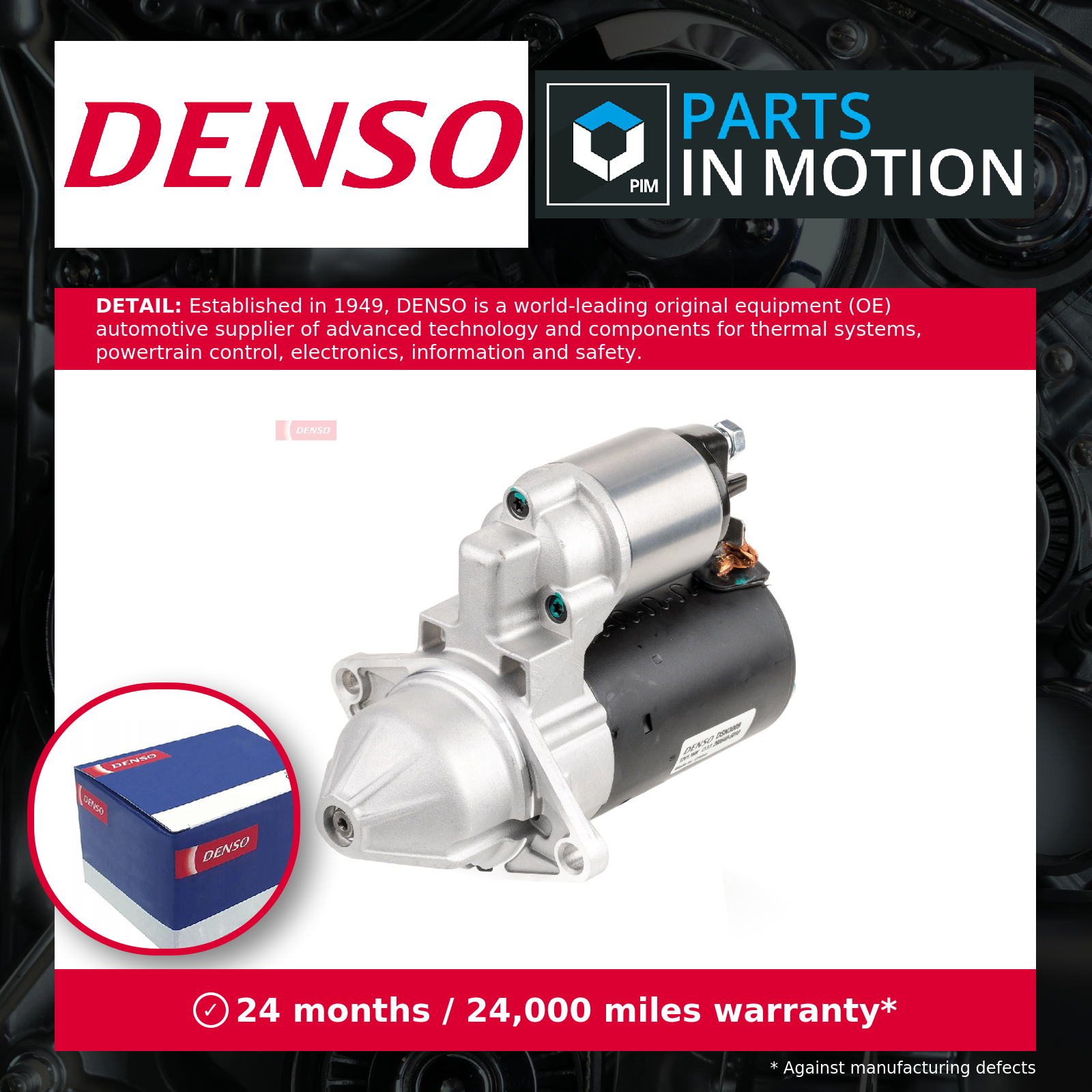 Denso Starter Motor DSN3009 [PM2267977]