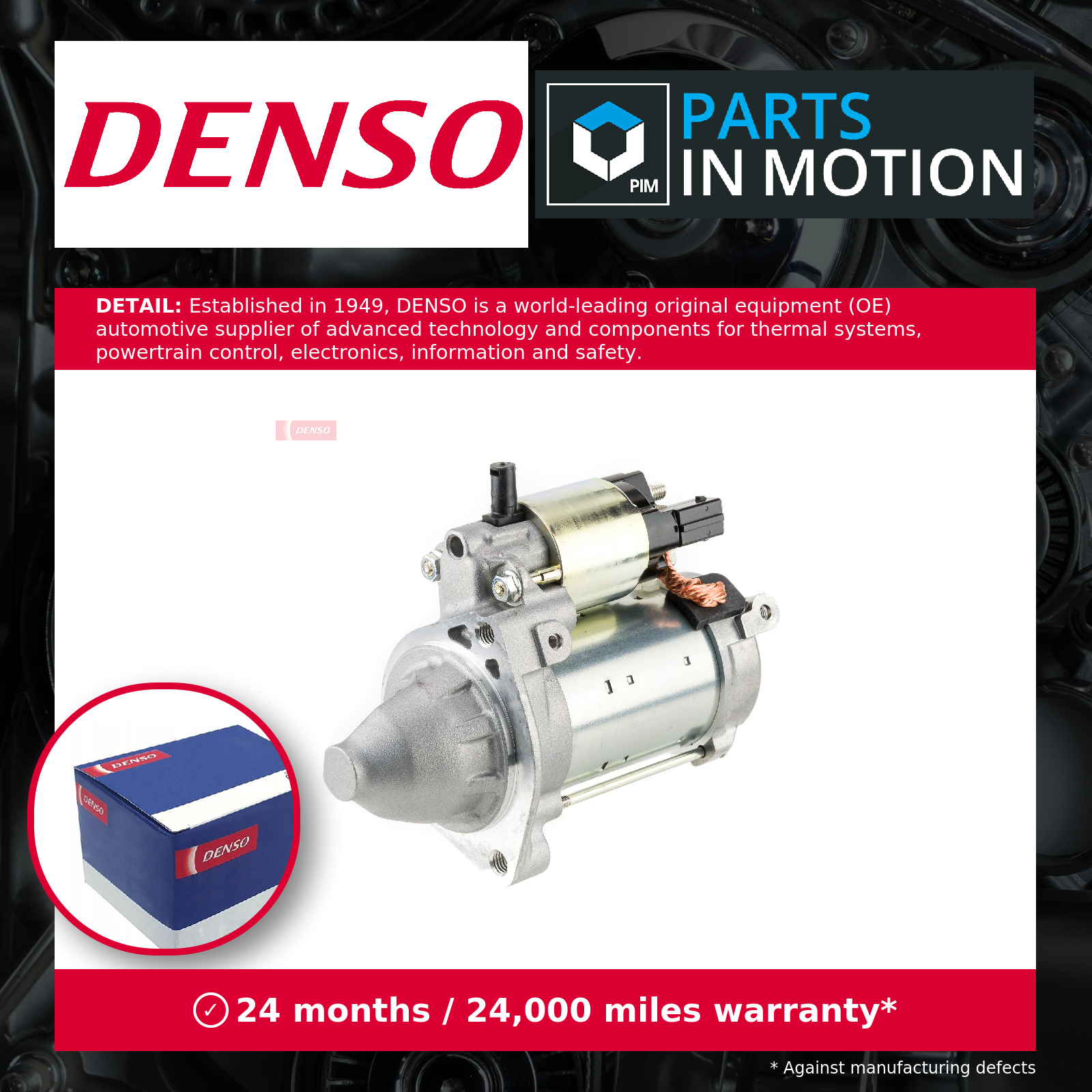 Denso Starter Motor DSN1476 [PM2267823]