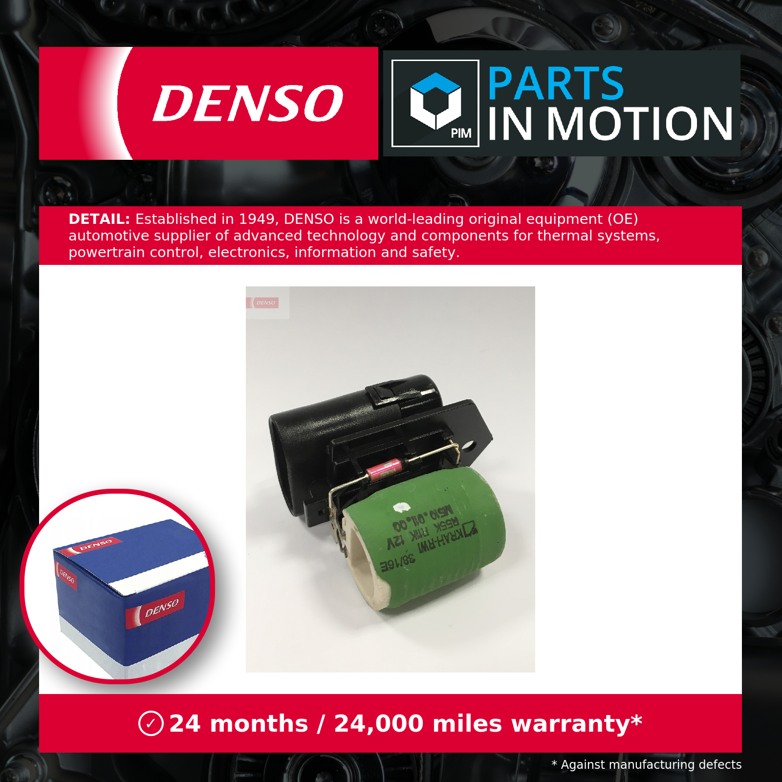 SERIES RESISTOR ELECTRIC MOTOR (RADIATOR FAN) DRS09023 FOR OPEL Z 13 DTJ 1.2L - Image 9