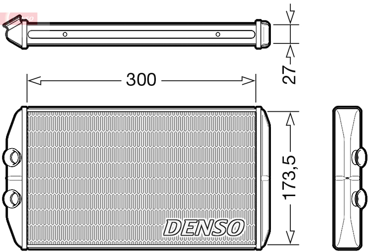 Denso Heater Matrix DRR12008 [PM2267690]