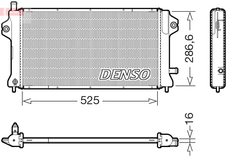 Denso DRM46077 Radiator