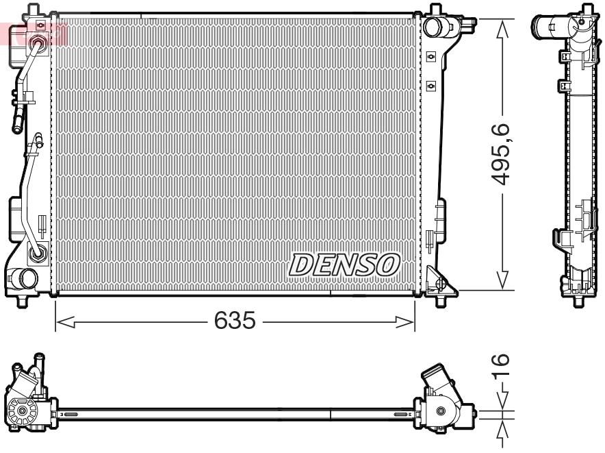 Denso DRM41036 Radiator