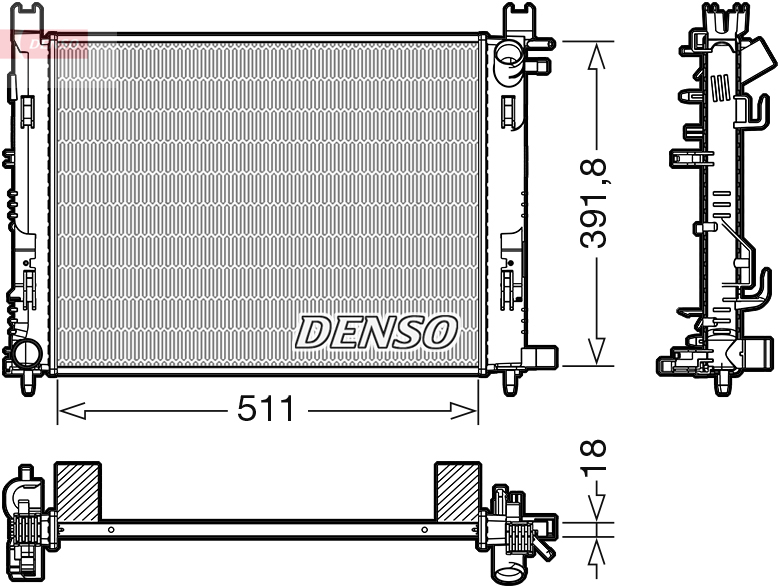 Denso DRM37002 Radiator
