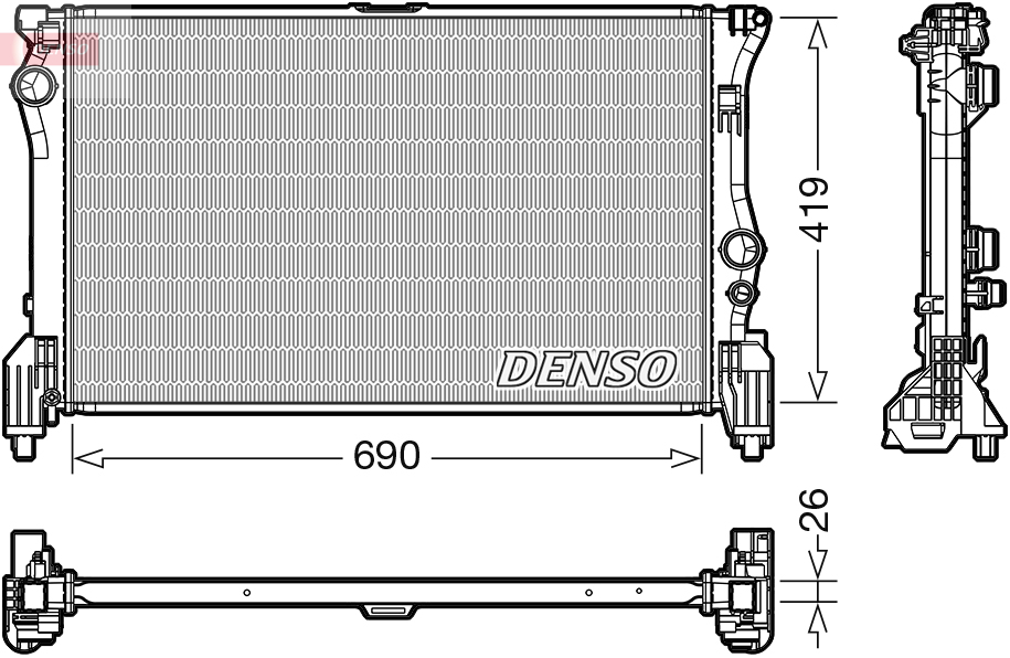 Denso DRM17112 Radiator