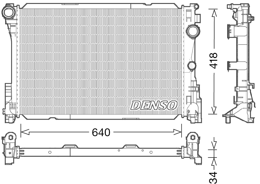Denso DRM17049 Radiator