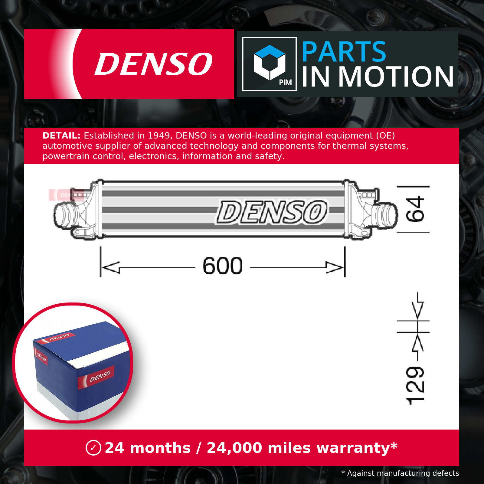 Denso Dit15001 Charger Intercooler - Image 3