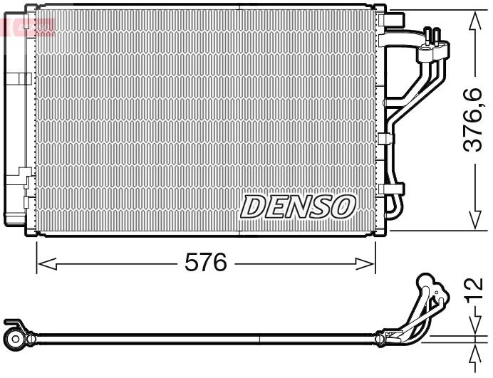 Denso DCN41010 Air Con Condenser