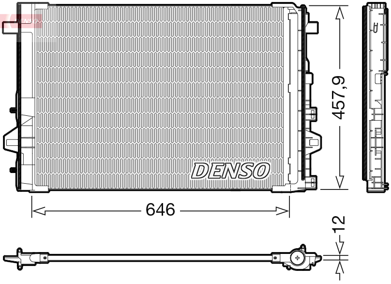 Denso DCN17059 Air Con Condenser