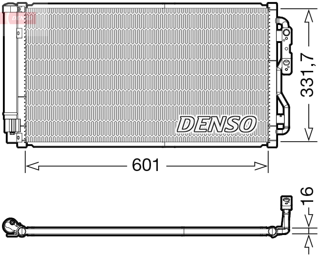 Denso DCN05033 Air Con Condenser