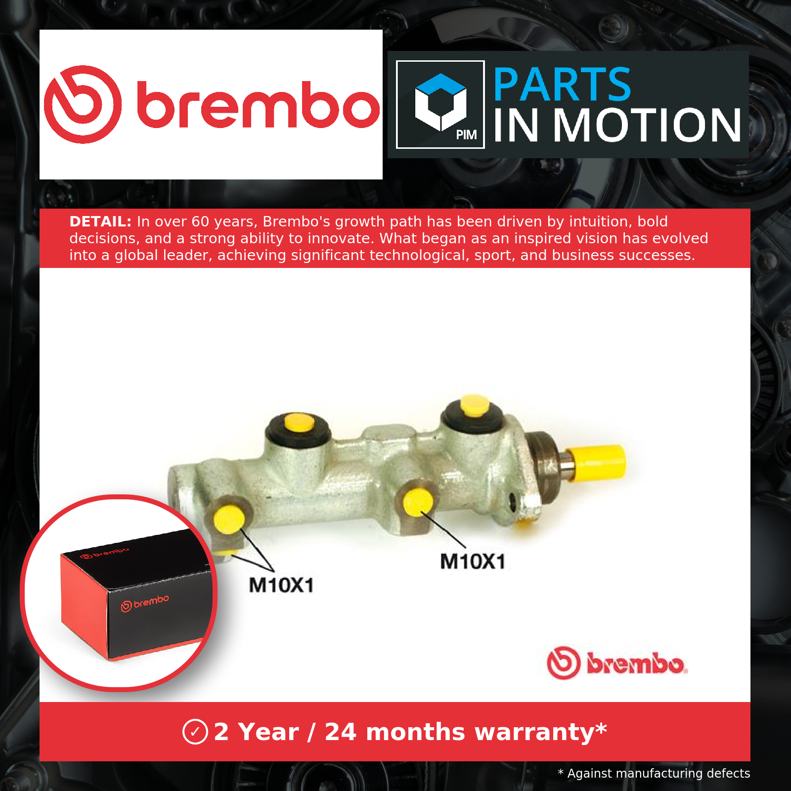 Brembo Brake Master Cylinder M23014 [PM2260161]