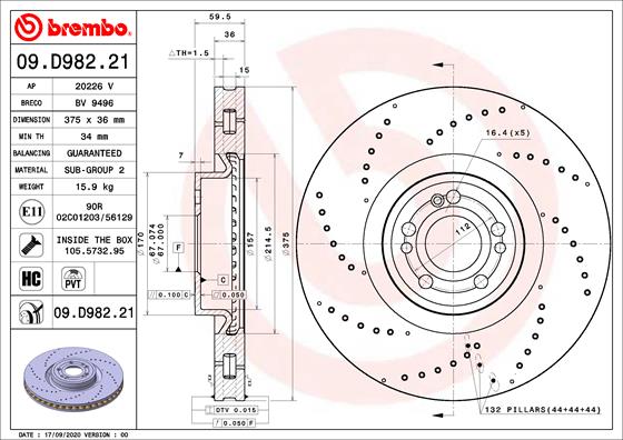 Brembo 09.D982.21