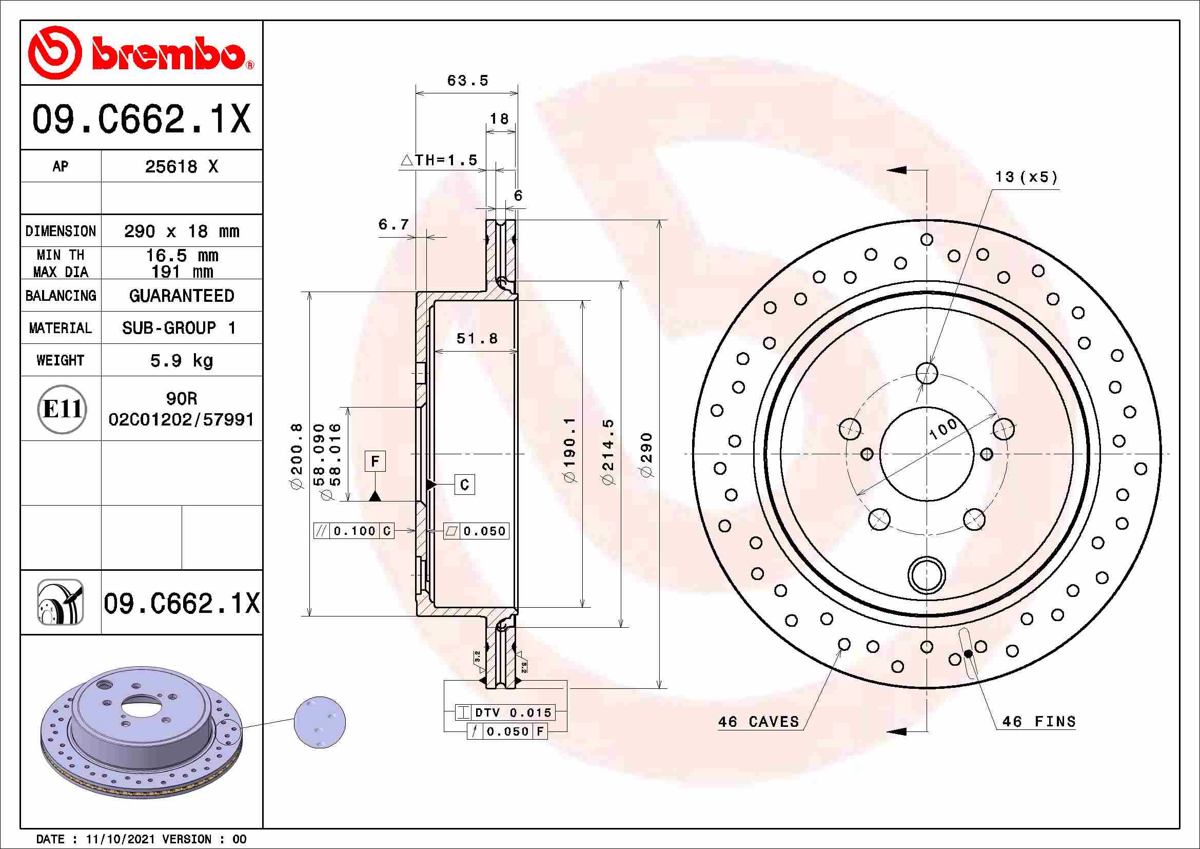 Brembo 09.C662.1X