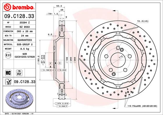 Brembo 09.C128.33