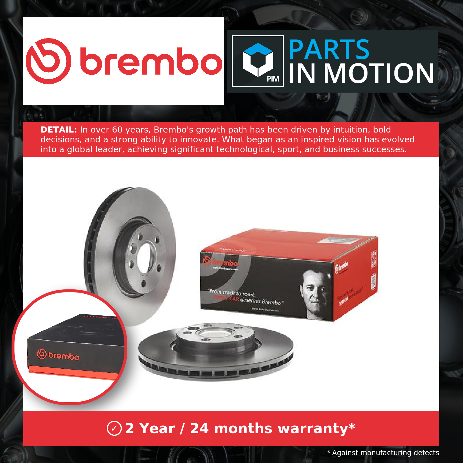 Brembo 09.A427.1X XTRA Series Brake Disc Rotor Pair Front 300mm