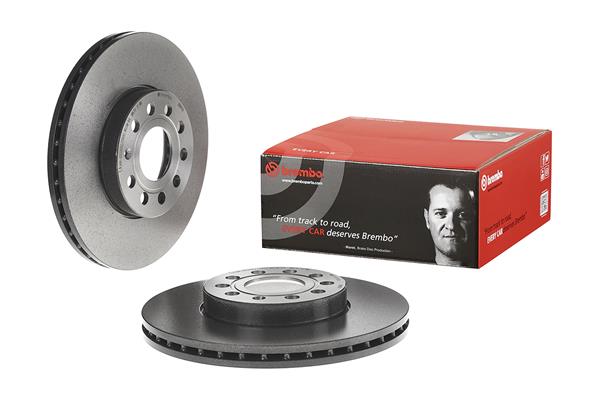 Brembo 2x Brake Discs Pair Vented Front 09.9145.11 [PM2239062]