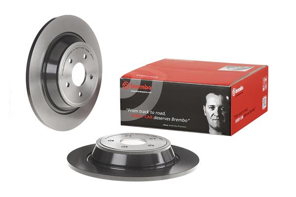 Brembo 2x Brake Discs Pair Solid Rear 08.N258.21 [PM2238123]