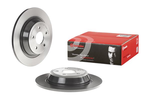 Brembo 2x Brake Discs Pair Solid Rear 08.N257.21 [PM2238121]