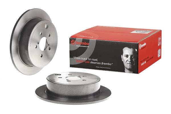 Brembo 2x Brake Discs Pair Solid Rear 08.C252.11 [PM2238003]