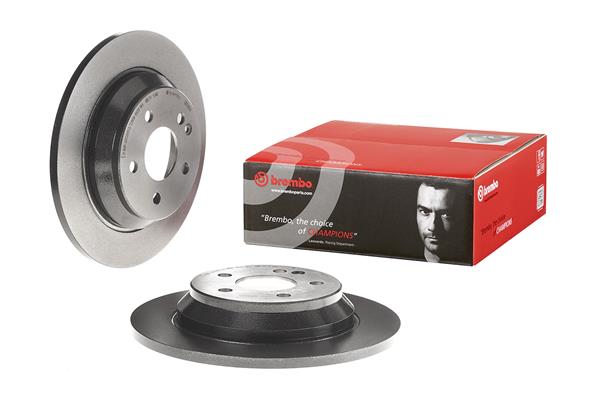 Brembo 2x Brake Discs Pair Solid Rear 08.C065.11 [PM2237976]
