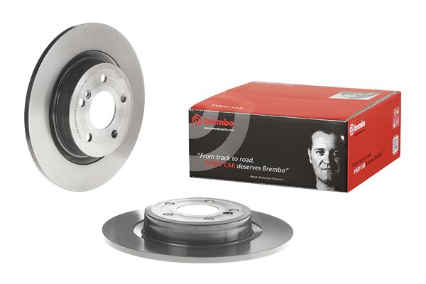 Brembo 2x Brake Discs Pair Solid Rear 08.B741.41 [PM2237968]