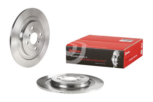 Brembo 2x Brake Discs Pair Solid Rear 08.B044.10 [PM2237898]