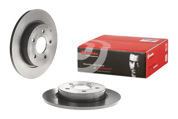 Brembo 2x Brake Discs Pair Solid Rear 08.A725.11 [PM2237847]