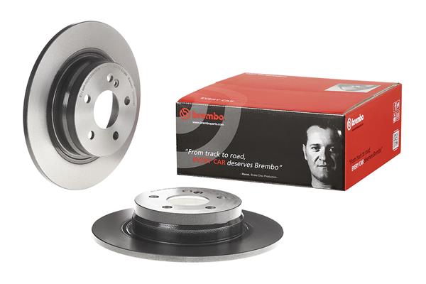 Brembo 2x Brake Discs Pair Solid Rear 08.A612.41 [PM2237821]