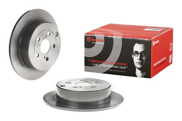 Brembo 2x Brake Discs Pair Solid Rear 08.A273.21 [PM2237744]