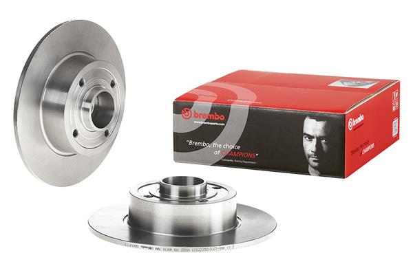 Brembo 2x Brake Discs Pair Solid Rear 08.A141.17 [PM2237715]