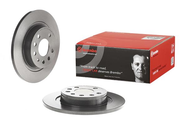 Brembo 2x Brake Discs Pair Solid Rear 08.9511.11 [PM2237627]