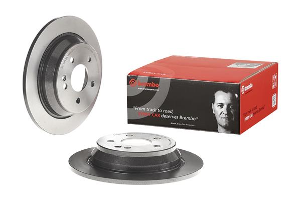 Brembo 2x Brake Discs Pair Solid Rear 08.8405.11 [PM2237525]